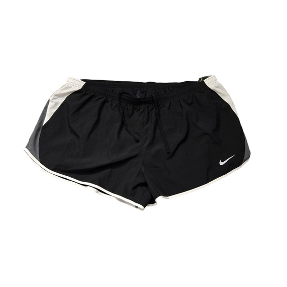 Nike Dri-FIT Shorts Womens 3X Black White Running Standard Fit 916622-010 New - Picture 1 of 14